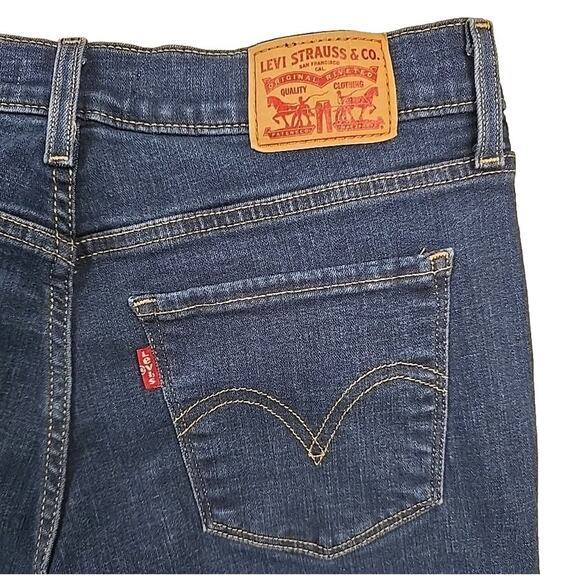 Levi Strauss Womens Classic Bootcut Jeans Sz 12 (Measures 28×31) Denim Stretch - Picture 4 of 10